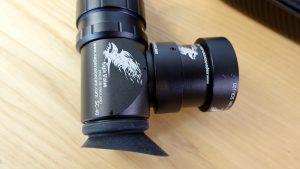 Eagle Vision Cam Side-Cam Adapter mit Hawke Airmax 6-24x50 ansicht von oben